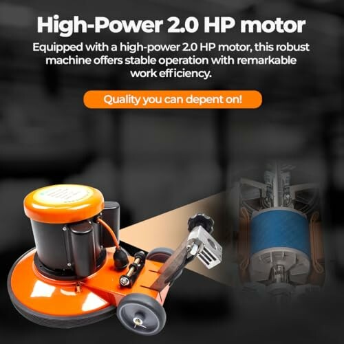 High-power 2.0 HP motor machine with robust design